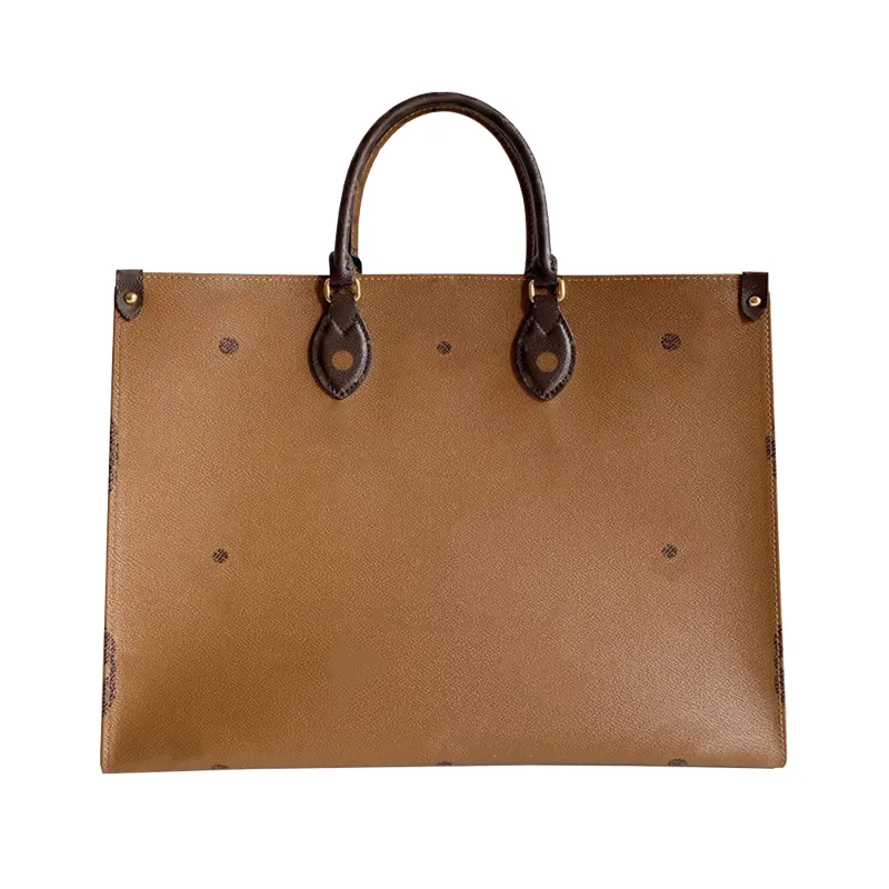 7A Top Quality Designer bag Onthego Shopping bag Handbag Fashion Classic Retro Large capacity Women's Handmade Genuine Leather Bucket Custom made Presbyopia Letter