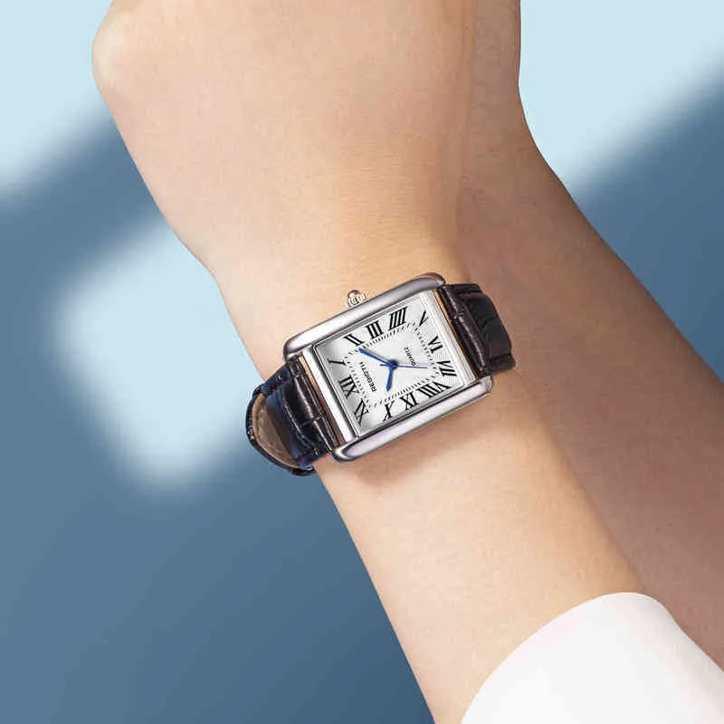 Unisex Watch Luxury Watch Tank Cart Fashion Женщины простые и способные изысканные часы Anglaise Lcpil
