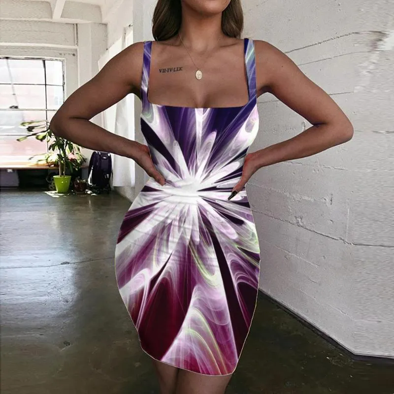 Повседневные платья юбки Женщины красочные 3D -юбки с рисунком карандаш хип -хоп