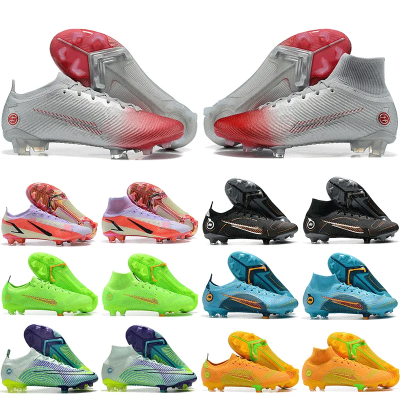 Top Quality Newest Mens Mercurial Vapors XIV 14 Elite FG Soccer Shoes Black White Dream Speed