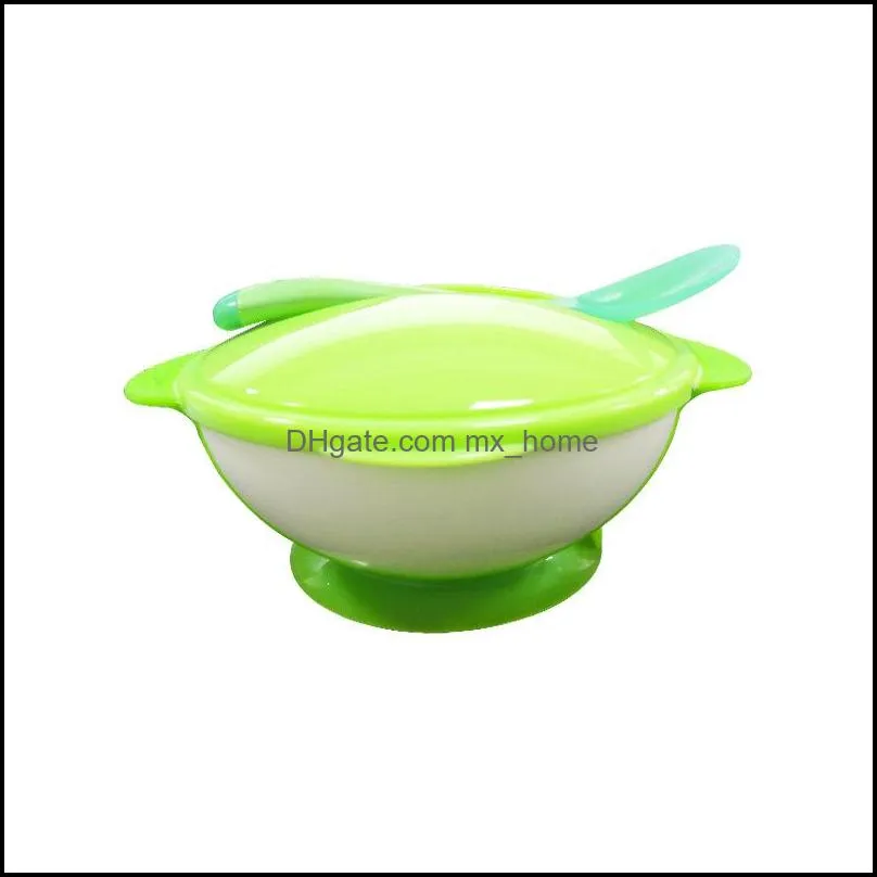 baby learning dishes with suction cup kids safety dinnerware set assist bowl temperature sensing childrens for tableware plate 20220221