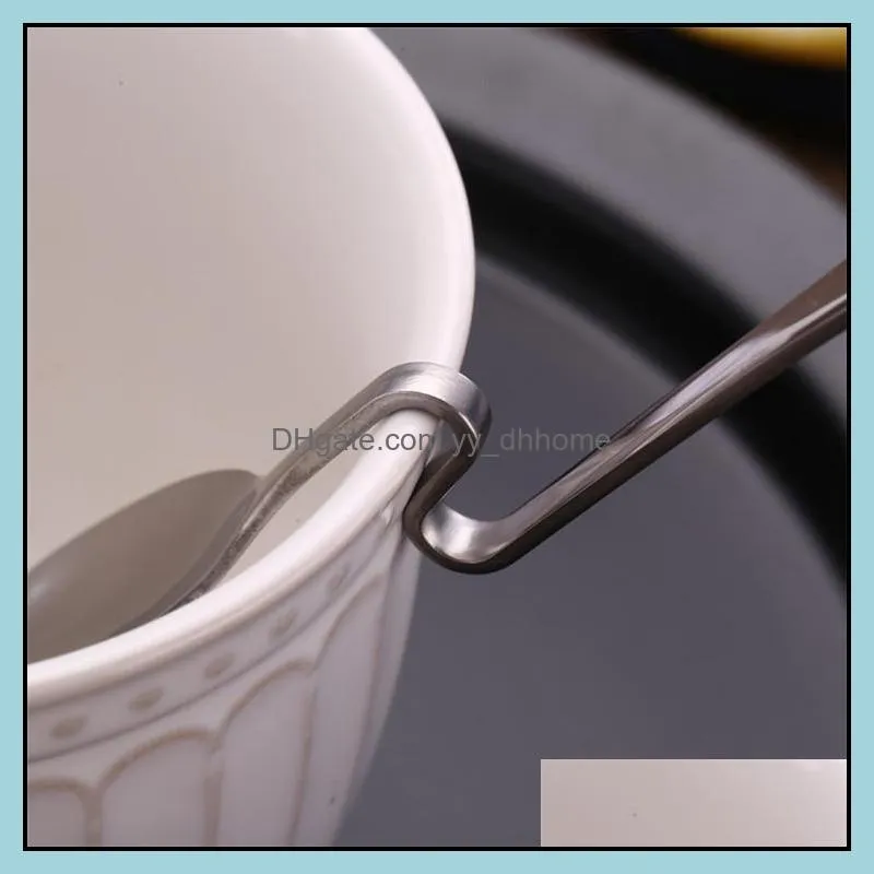 unique design coffee spoons, hangable spoon cafe, shiny polish stainless steel coffee spoons with twist handle