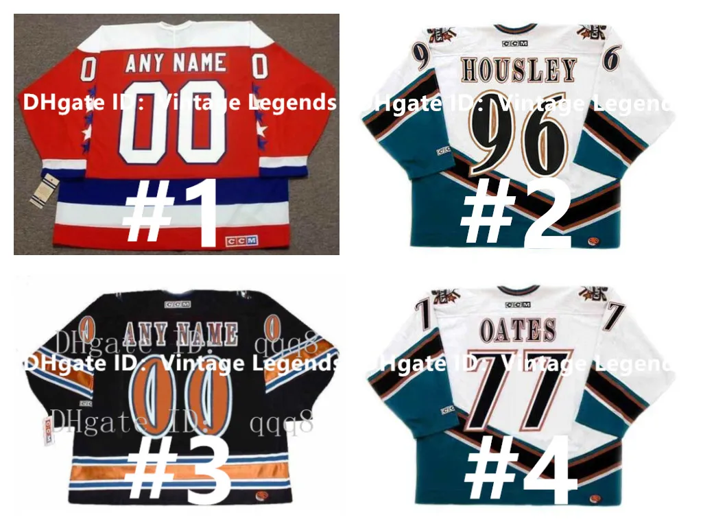 Vintage CCM Mitchell And Ness Cap Hockey Jerseys Featuring