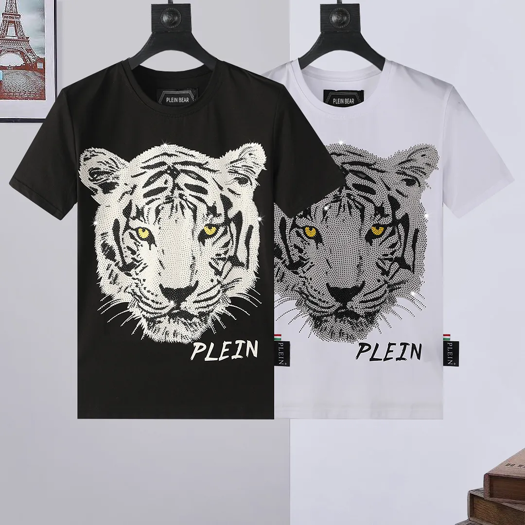 Plein Bear Trube Mens Designer Tshirts Thirts Swinestone Skull Men Tepirts Классические высококачественные хип-хоп уличная одежда