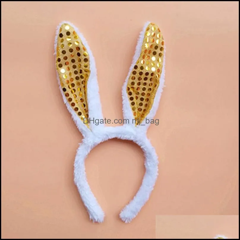 plush bunny ears hairbands cute bunny headband easter bunny ears hairbands for party decoration party favor