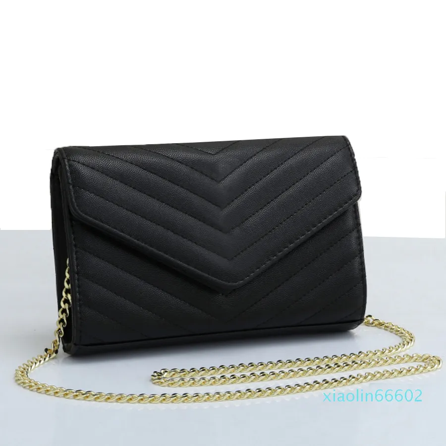 Designer-Evening Bag Gold and Silver Chain Handbag women Shoulder Bags Quality Wallet Crossbody with Card Clip Slot Clutch Pocketbook