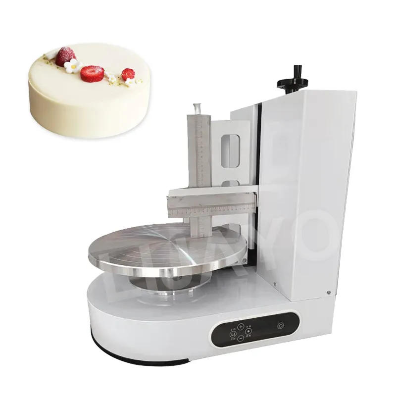 2022 Semi Automatic Birthday Cake Smoothing Machine Cake Plastering Cream Layer Filling Maker