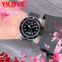 High Quality Brand Men's Business Watch Black Ceramic Case Simple Fashion Chronograph Clock 41mm Quartz Movement All Stainless Steel Wristwatch