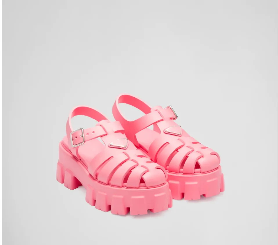 Резиновые сандалии из пеноматериала с зазубренными колесиками и металлической пряжкой на ощупь легкая пляжная обувь в стиле ретро