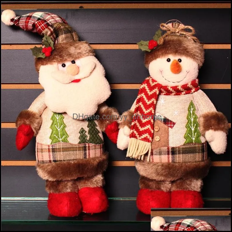 Christmas Santa Claus Snowman Dolls Navidad Figurine Christmas Decorations for Home New Year enfeites de natal merry