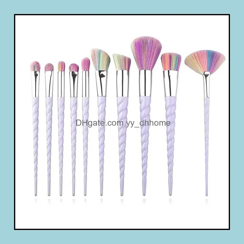 lady eye makeup brushes set 10 pieces for eyeshadow eyeliner eyebrow lip brues make up brushes kit professional makeup tools wy1017