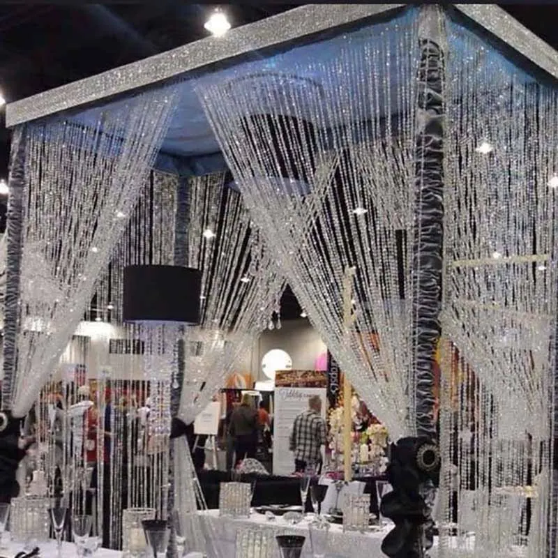 Cortina De Cuentas Acrílicas 30m (99 Pies) - Guirnalda Decorativa Para Bodas, Fiestas, Separador De Ambientes
