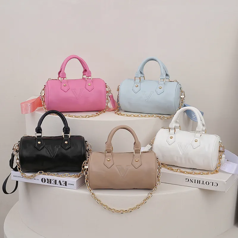 Evening Bags 2023 Niche Design Mini High-Quality Cylinder Shoulder Messenger Pillow luxury bags