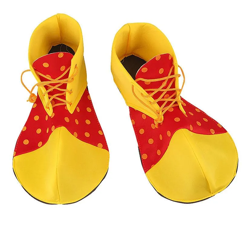 Funny Clown Shoes Costume Accessory Kit for Halloween, Cosplay