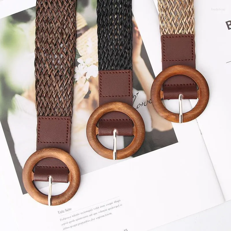 Cinture Cintura tessuta stile etnico da donna Mori All-match Fashion con abito Cinture decorativeCinture Fred22