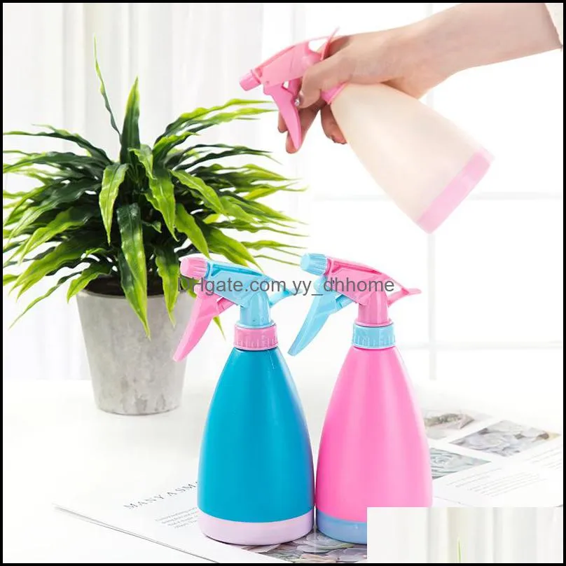 hand pressure watering cans for plant adjustable candy color watering can non-slip watering bottle durable plastic sprayer dbc dh1177