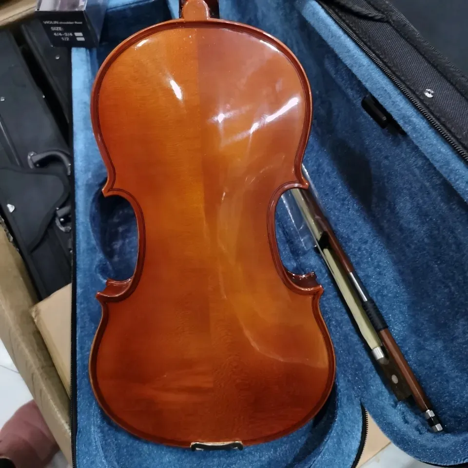 새로운 단단한 목재 바이올린 마스터 Luthier Made Violin 4/4 전체 크기 성인 및 어린이 전문 바이올린 4/4 연주 악기