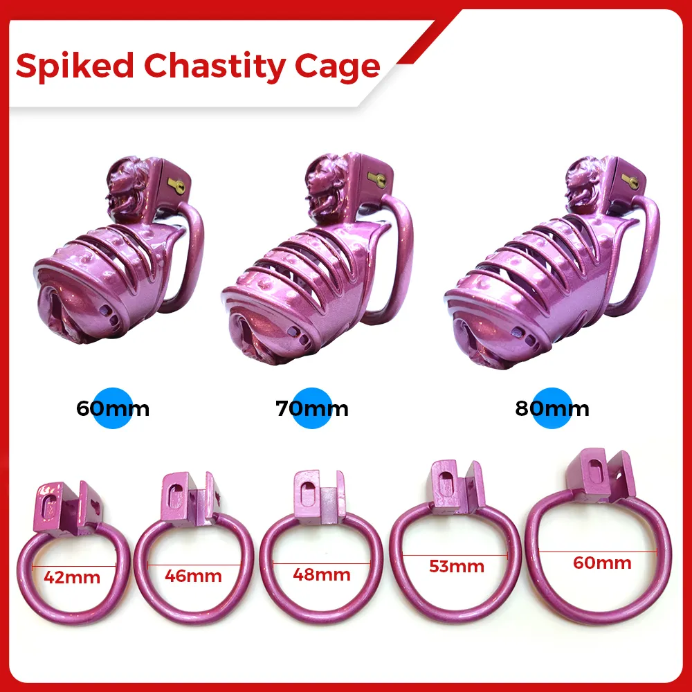 BDSM Spiked Slave Cock Rings Pink Penis Ring – GXLOCK Store