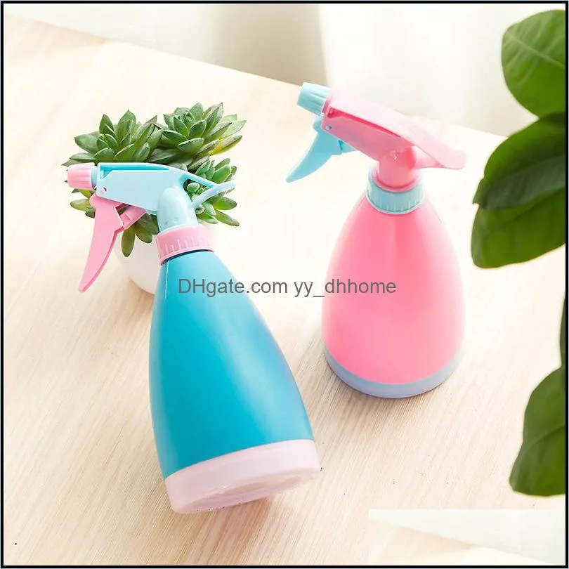 hand pressure watering cans for plant adjustable candy color watering can non-slip watering bottle durable plastic sprayer dbc dh1177