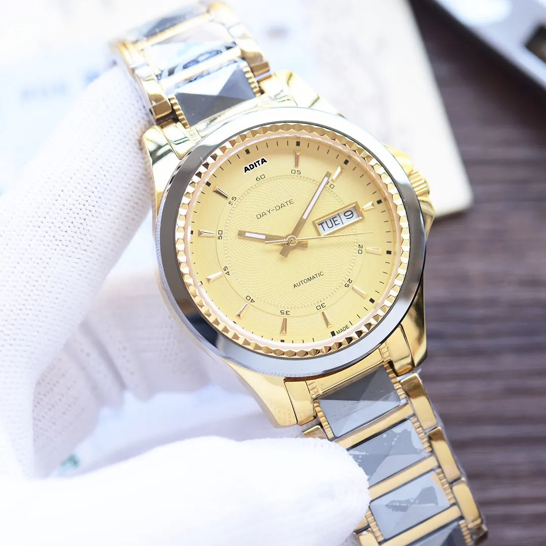 ADITA orologio di alta qualità per uomo e donna movimento meccanico automatico acciaio inossidabile oro 18 carati importato orologio da immersione al quarzo superiore di origine svizzera RX00043