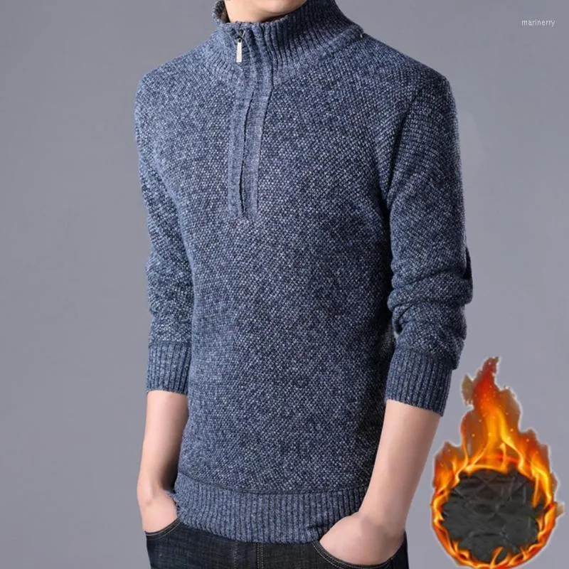 Мужские свитера в трикотажном вязаном свитере Ветропроницаемый пуловер.