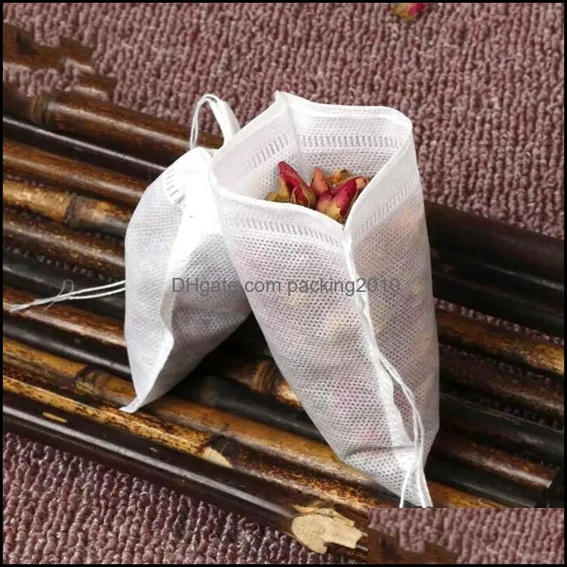 8*10cm Tea Strainer Filter Paper Bag Unbleached Wood Pulp Filters Disposable Teabags Single Drawstring Heal Seal Tea Bags Hot Sale 0 08zs