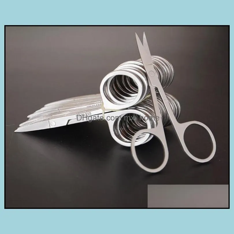 home stainless steel small eyebrow scissors hair trimming beauty makeup nail dead skin remover tool sn4329