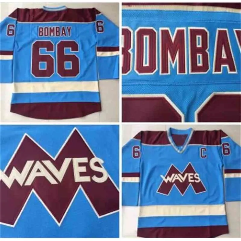 Nivip Blue 66 Gordon Bombay Hockey Jerseys Cheap VERY RARE NO RESERVE