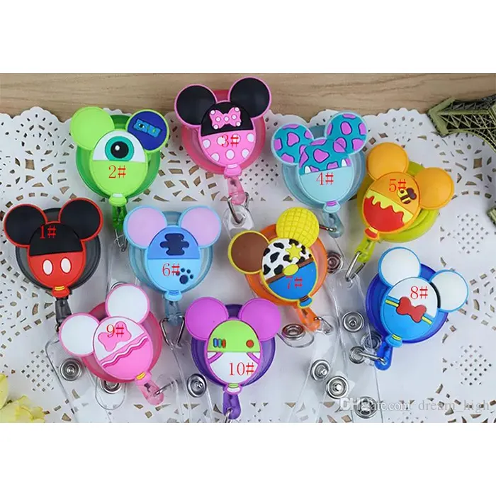 Wholesale Cartoon Silicone Nurse Badge Reel Retractable ID Card Holder,  Anti Lost Clip For School & Hospital Staff From Smyy6, $0.89