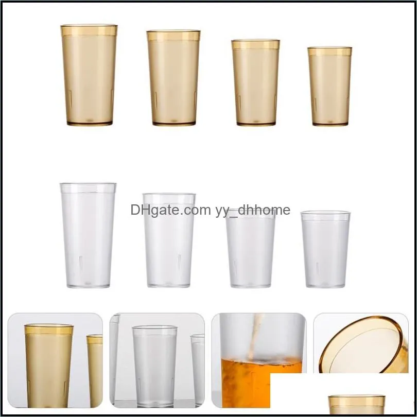 mugs 8pcs/ set acrylic beer drinking cups water mug cup party accessories