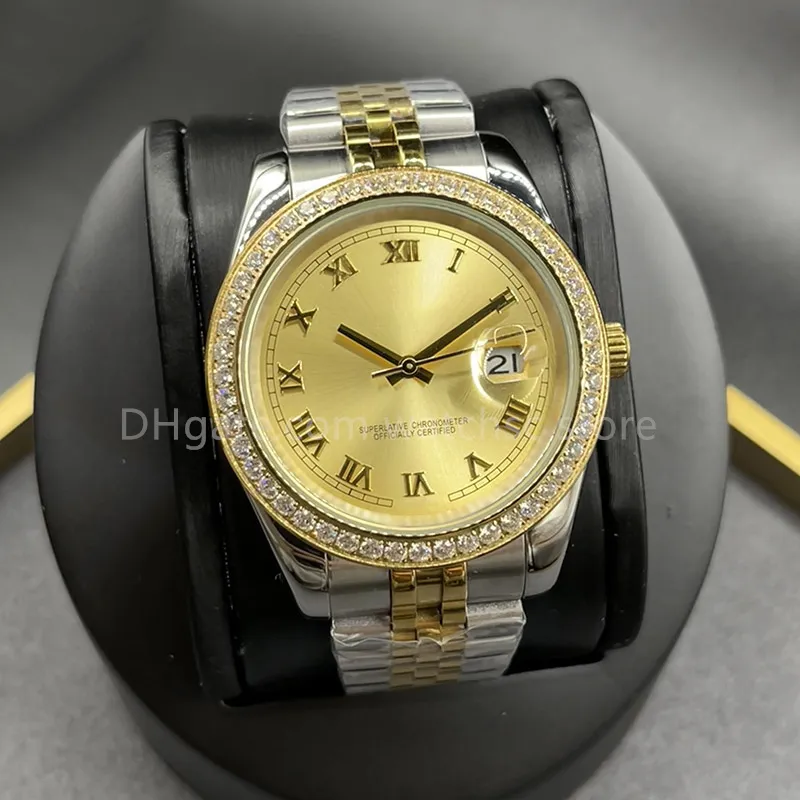 Relógio Watchsc - 41mm 36mm Mecânico Automático Mens Relógios Moldura Aço Inoxidável Mulheres Diamante 31mm 28mm À Prova D 'Água Luminosa Design Relógio De Pulso 001
