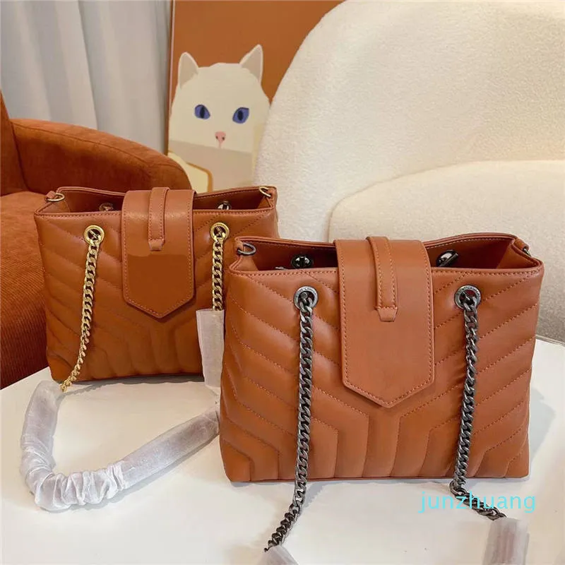 Designer- Mulheres Sacos de Ombro Dourado e Prata Correntes Totes Clássico Moda Cross Body Handbags Messenger Bag