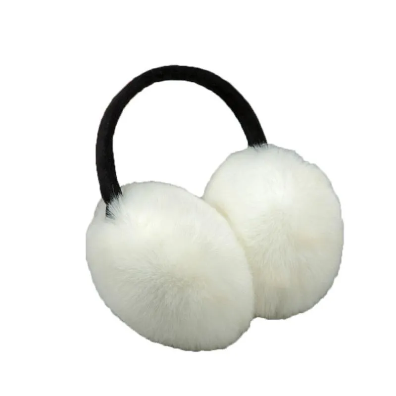 Boinas 2022 Moda de inverno Mulheres de pêlo quente Design Projetar fones de ouvido de alta qualidade Rex Muffs Girl's Headphonesberets