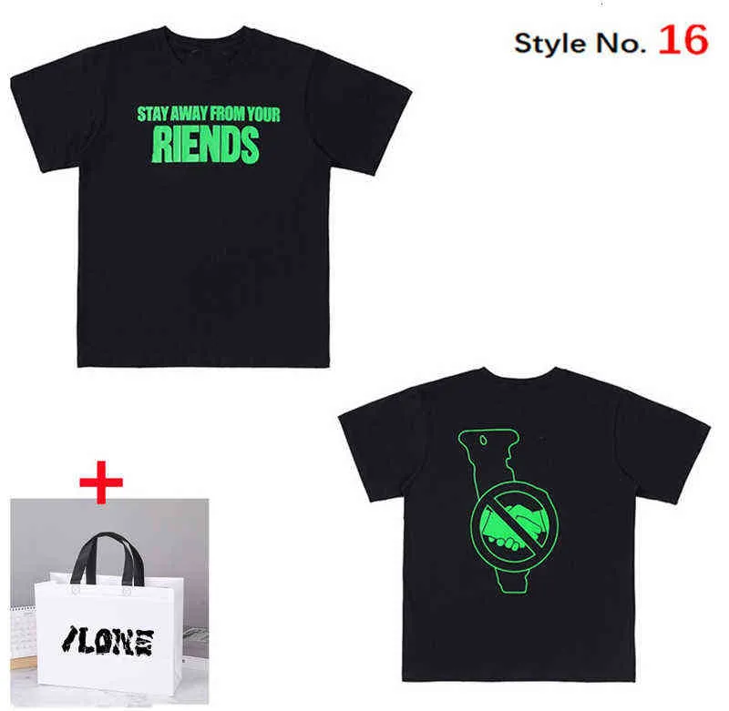 ss High-quality men's T-shirts women's tops summer high-end V letter printing ins trend men and women the same style V0301