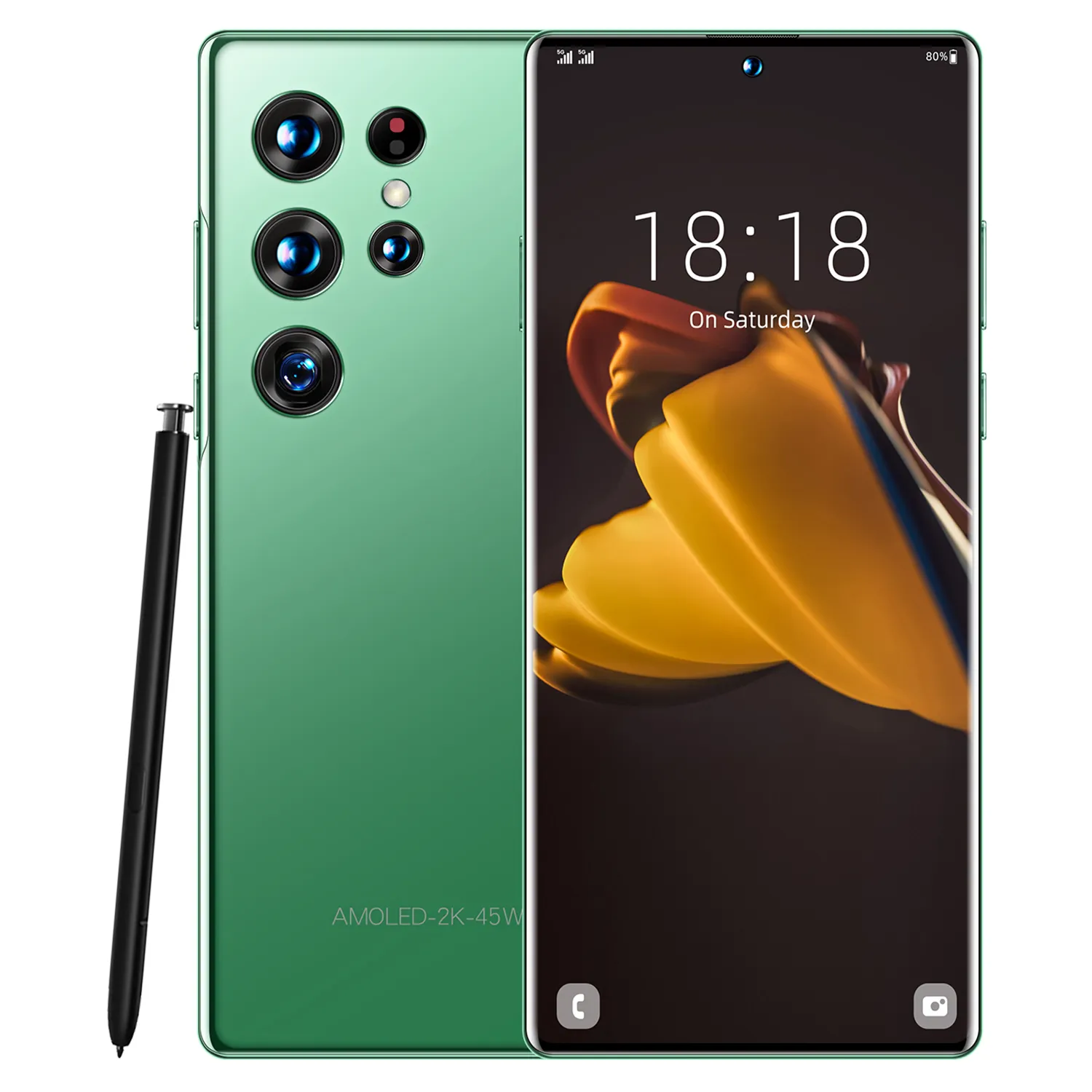 Odblokuj oryginalne telefony komórkowe z Androidem 7.3 -calowe smartfon 7300 mAh Dual SIM HD Camera 4G komórka komórkowa 48.0MP smartfona identyfikator twarzy