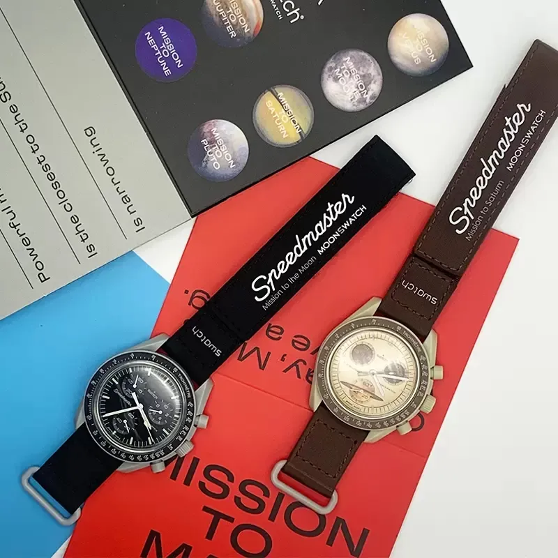 Bioceramic Planet Moon Mens Watches Full Function Quarz Chronograph Watch Mission to Mercury 42mm Nylon Luxury Watch Limited Editi319o