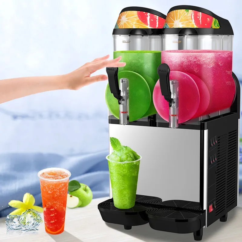 Otomatik Slush Makinesi Kar Göğüs Makinesi Dondurulmuş İçecek Dispenser Smoothie Dondurulmuş İçecek Make Makinesi