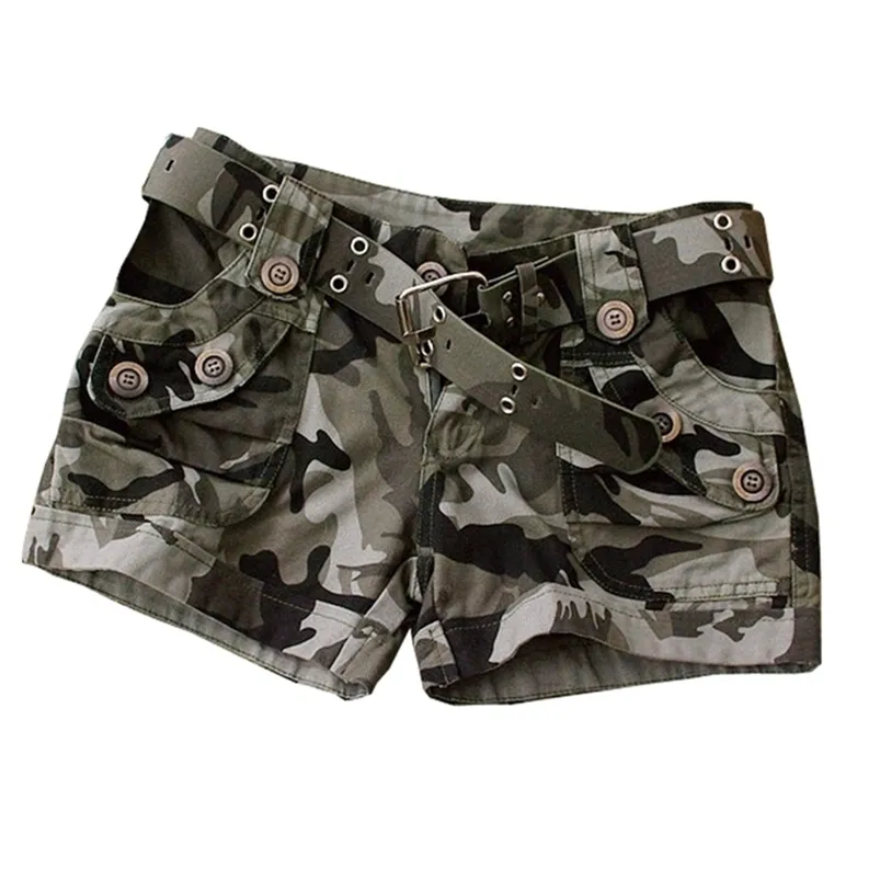 Commercio all'ingrosso di alta qualità 2020 estate pantaloncini mimetici moda donna casual camo pantaloncini cargo militare pantaloncini caldi LJ200820