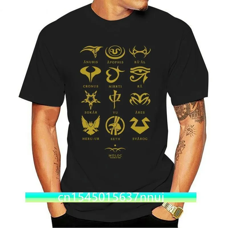 Stargate Sg1 Show GoaUld Licenciado Adulto Camiseta Todos os Tamanhos Adultos Camiseta Casual 220702