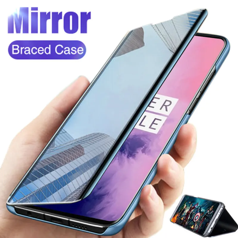 Mirror Flip Cases voor Huawei Honor 9c 9A Telefoon Case Plating Lederen Stand Cover voor Huawei Honor 9S 9X Premium 20 30 PRO 20S 30S