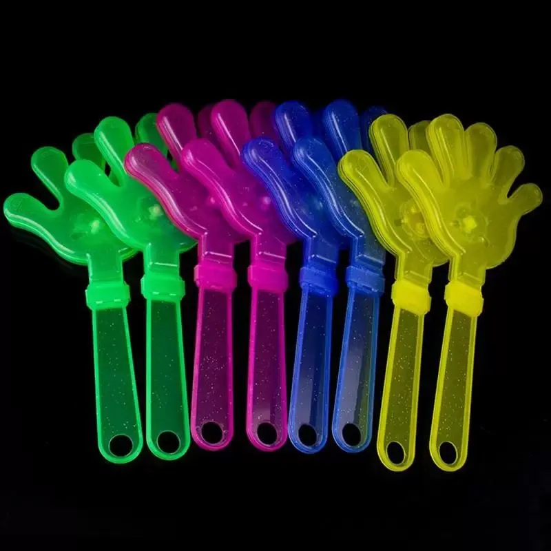 DHL Led toys Light Up Hand Clapper Concert Party Bar Supplies Novelty Flashing Shot Palm Slapper Kids Electronic Toys