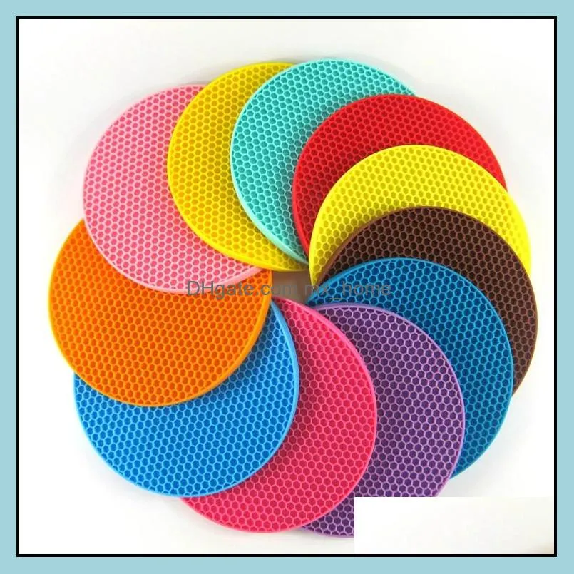table silicone pad silicone non-slip heat resistant mat coaster cushion placemat pot holder kitchen accessories cooking utensils wq209