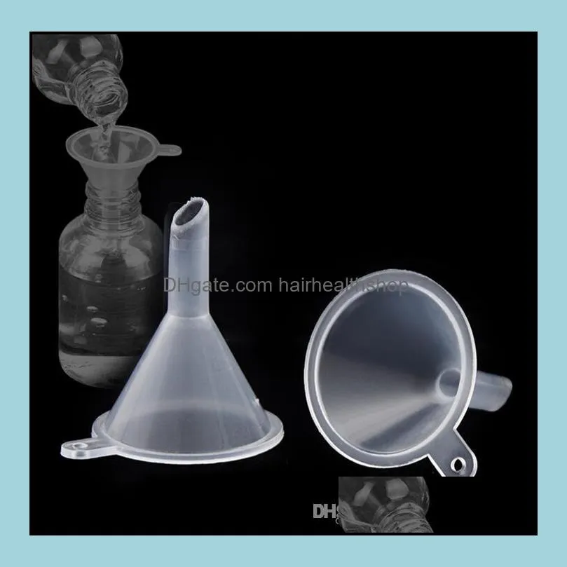 plastic mini small funnels for perfume liquid  oil filling empty bottle packing tool beauty tools