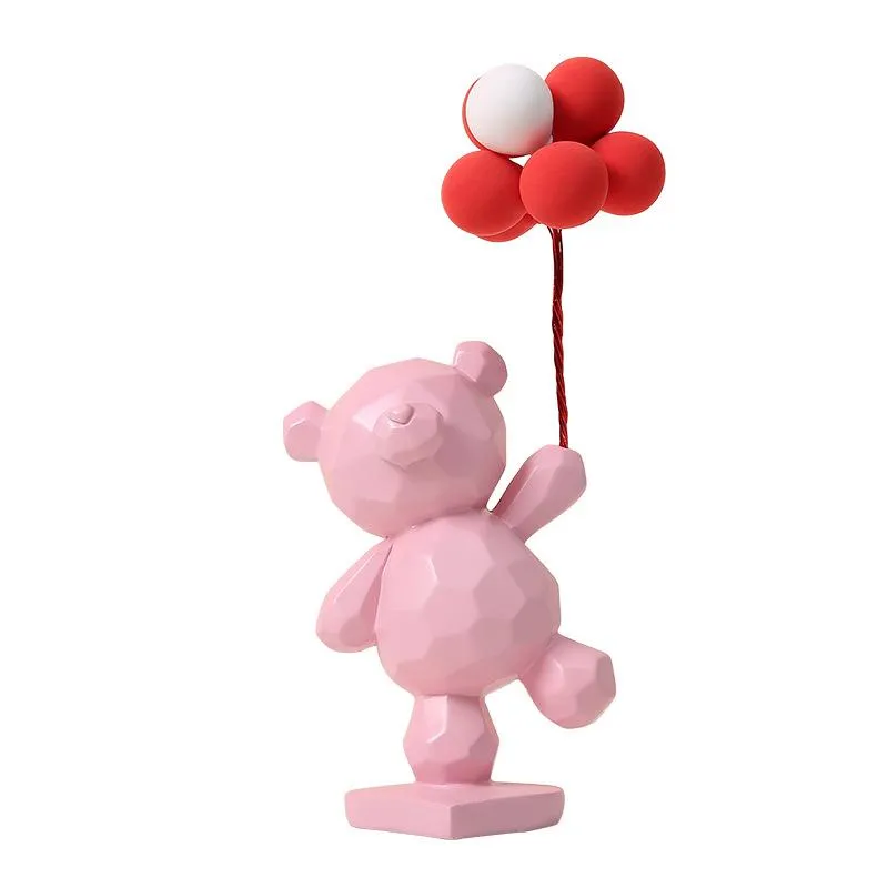 Altro arredamento per la casa Bellissimo orso a palloncino Arredamento per la casa Portico Soggiorno Mobile TV Bella luce per ufficio Desktop di lusso Decorazione morbida