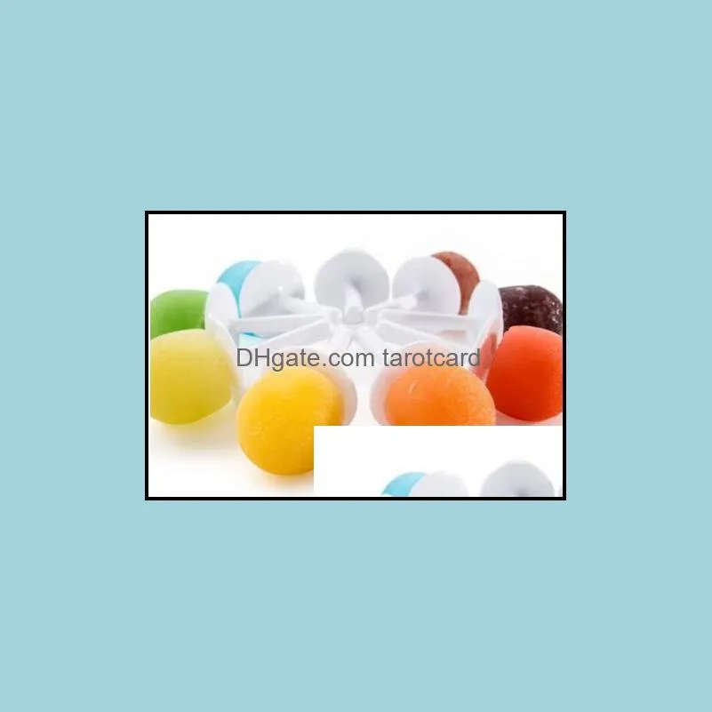 Ice Lolly Mould Silicone Mini Ice Pops Mold Ice Cream Ball Lolly Maker Popsicle Molds With 9 Cavity DIY Kitchen Tools