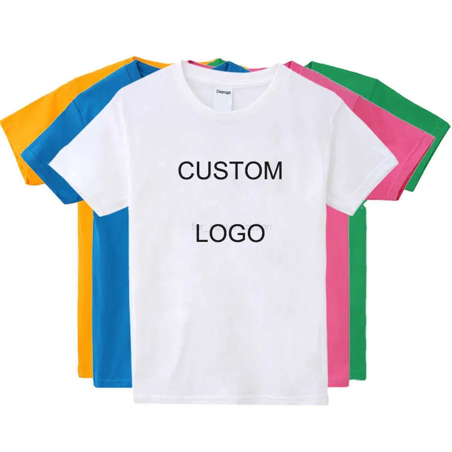 Unisex 2022 forcustomization Blank Short Sleeve 100% Cotton Heat Transfers Dtg Embroidered tshirts with custom printed Custom clothing