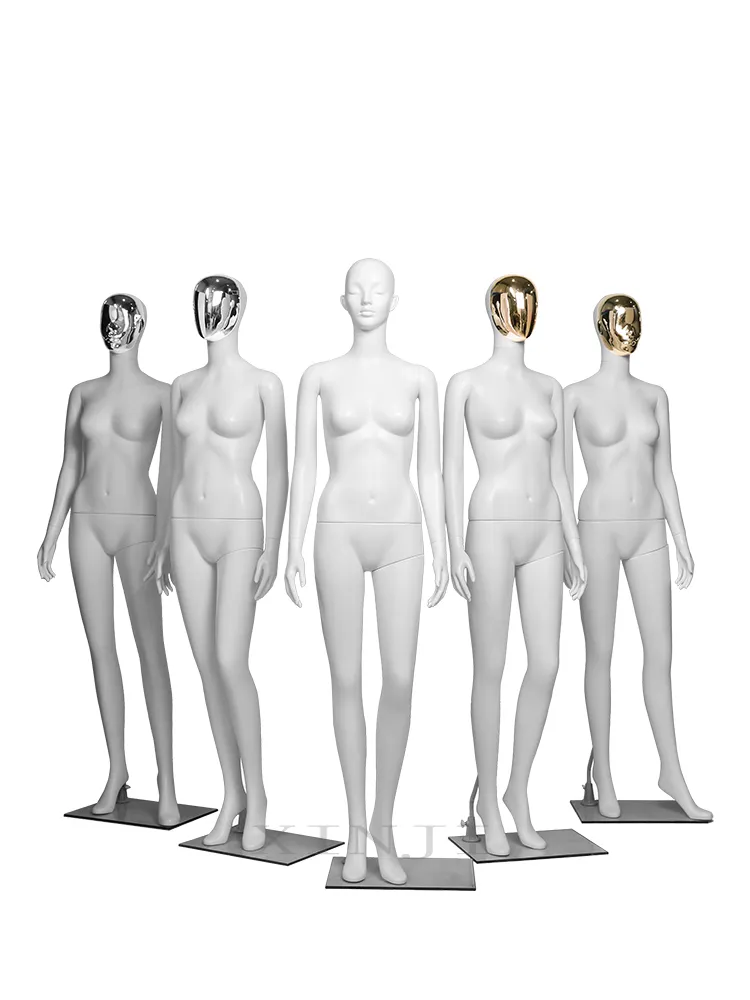 New Style White Plastic Mannequin Female Model Different Head Replace For You