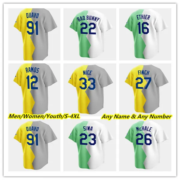 2022 LA Brooklyn Celebrity Softball Game Authentic Baseball Jerseys