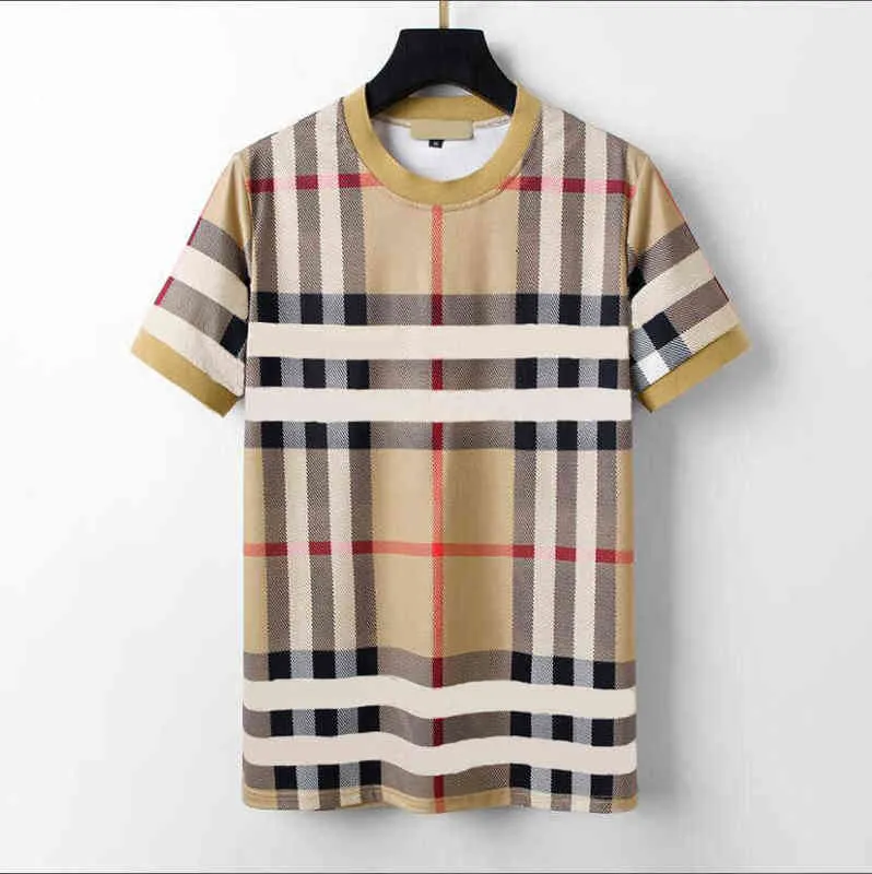 22 luxurys designers camiseta de algodão masculino de algodão de manga curta rodada colar de verão juventude multi-cor moda impressão casual estilo fino m-3xl # 56