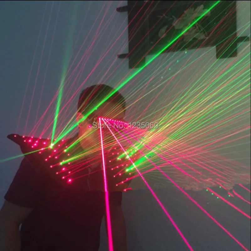 Decorazione per feste Rosso Verde Colore Laser Uomo Gilet Bar Puntelli Gilet Costumi Esecuzione di spettacoli di danza luminosi illuminati AbbigliamentoFesta